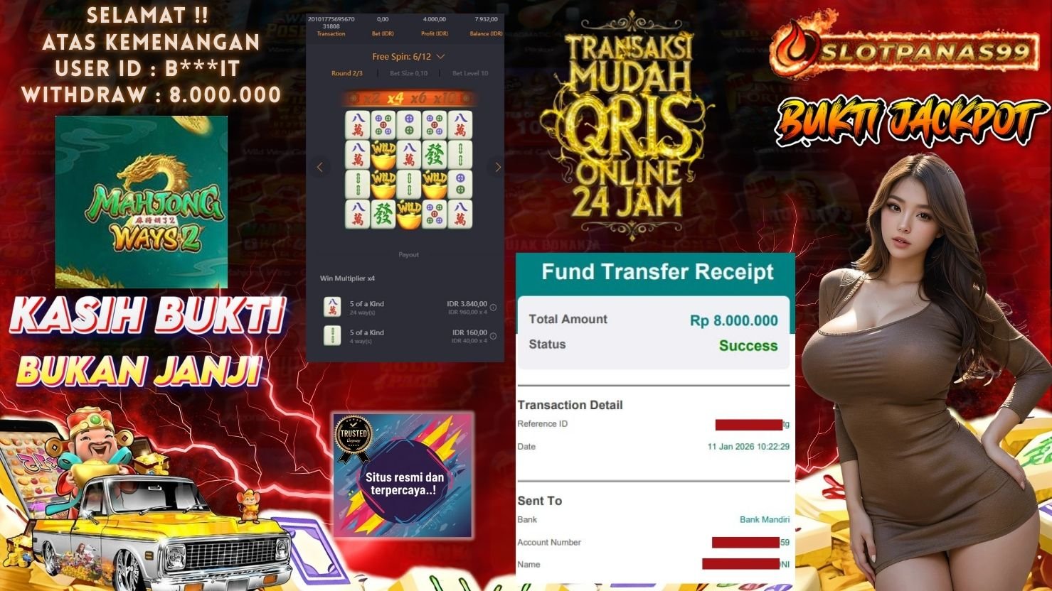 SLOTPANAS99 JACKPOT SLOT MAHJONG WAYS 2